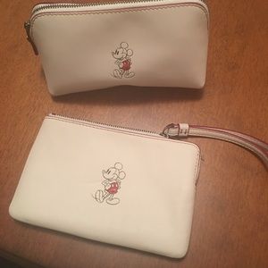 Coach Disney wristlet and Cosmetics case